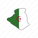 algeria, flag, country, national, nation, world