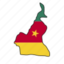 cameroon, flag, country, nation, national, world