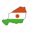 niger, flag, country, national, nation 