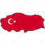 turkey, flag, country, national, nation, world, globe 
