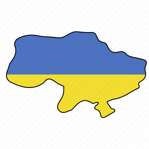 Ukraine, flag, country, national, nation, world, globe icon - Download on Iconfinder