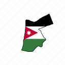 jordan, flag, country, national, nation, world
