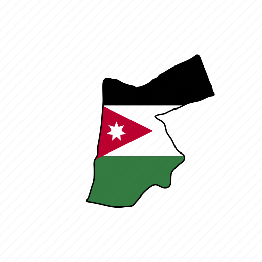 Jordan, flag, country, national, nation, world icon - Download on Iconfinder