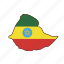 ethiopia, flag, country, national, nation, world, globe 