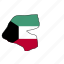 kuwait, flag, country, national, nation 