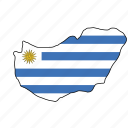 uruguay, flag, country, national, nation, world, globe