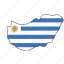 uruguay, flag, country, national, nation, world, globe 