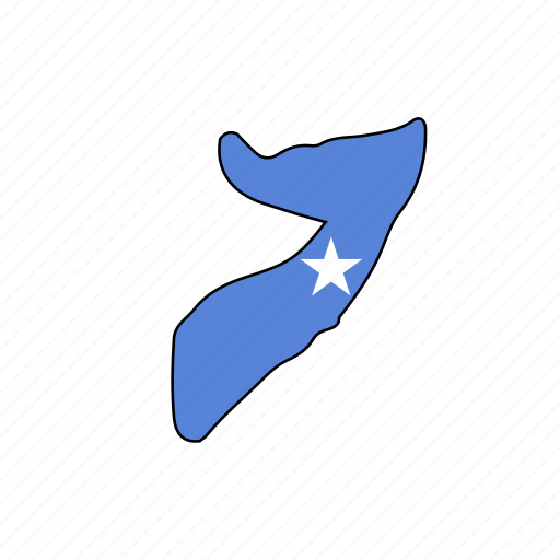 Somalia, flag, country, national, nation, world icon - Download on Iconfinder