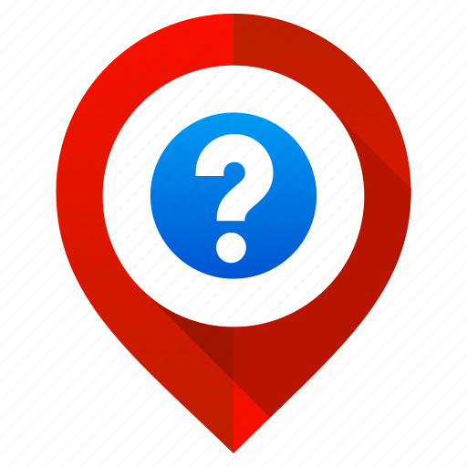 Location, map, marker, navigation, pin, pointer, question mark icon - Download on Iconfinder