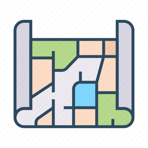 Map, map chart, chart, paper icon - Download on Iconfinder