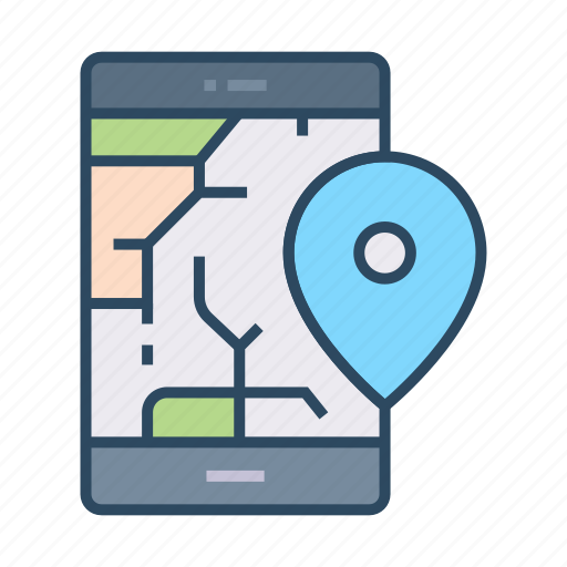 Map, mobile gps, gps, mobile icon - Download on Iconfinder