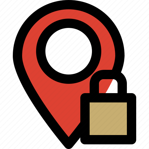 Destination, key, location, lock, locked, map, place icon - Download on Iconfinder
