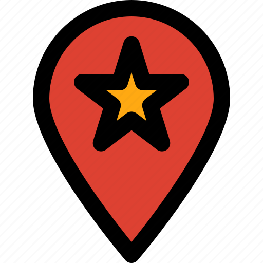 Favorite, like, location, map, navigation, pin, star icon - Download on Iconfinder