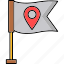 flag icon, location marker, navigation, map, pin, map-locator, gps, map-pin, location 