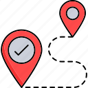 navigation, location, direction, map, gps, pin, arrow, pointer, sign