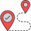 navigation, location, direction, map, gps, pin, arrow, pointer, sign 