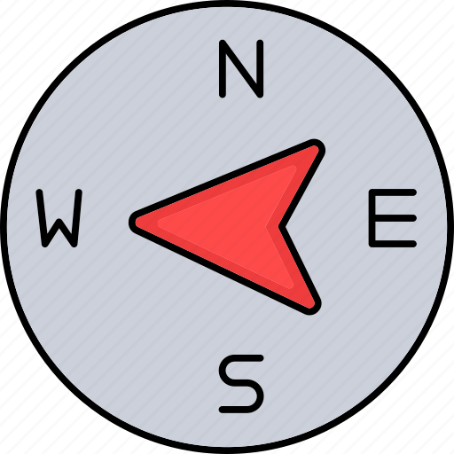 Compass west, location, map, direction, gps, navigation, tool icon - Download on Iconfinder
