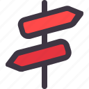 arrow, direction, navigation, sign
