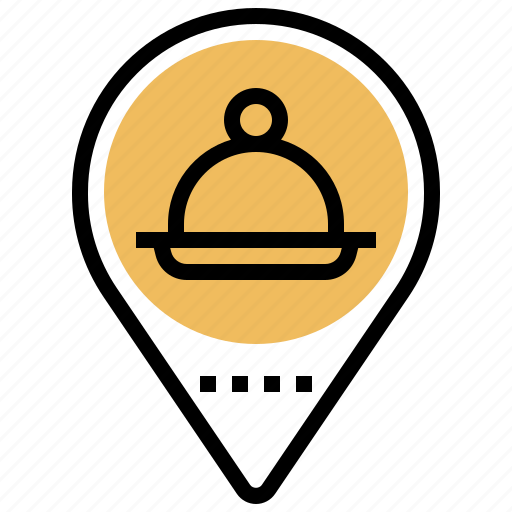Delivery, food, location, restaurant, service icon - Download on Iconfinder