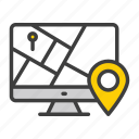 location, direction, map, gps, pin, arrow, pointer, sign, marker