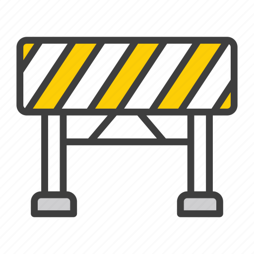 Road blocker, construction, barrier, road-block, sign, street, safety icon - Download on Iconfinder