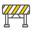 road blocker, construction, barrier, road-block, sign, street, safety, road-barrier, road 
