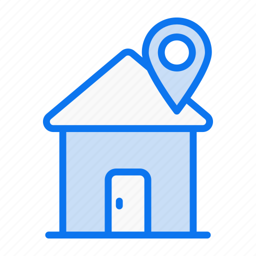 Home location, location, home, house, house-location, pin, map icon - Download on Iconfinder