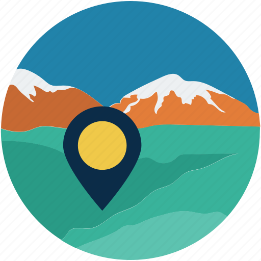 Desert, gps, location, mountain, navigation icon - Download on Iconfinder