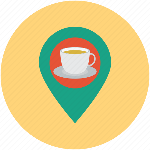 Coffee location, location, tea stall map, marker icon - Download on