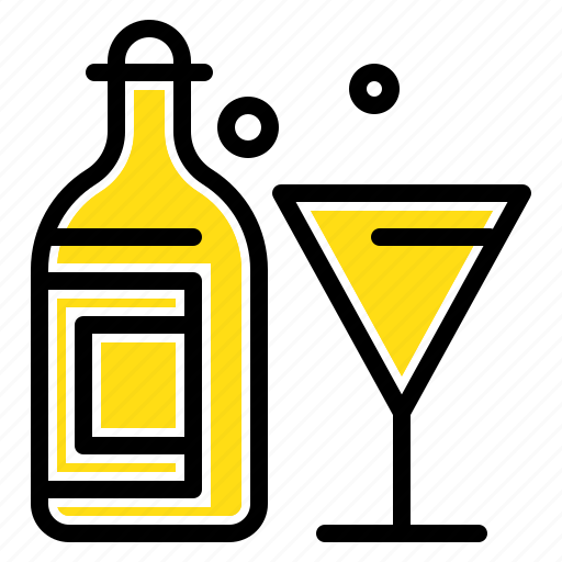 Bottle, drink, glass, wine icon - Download on Iconfinder