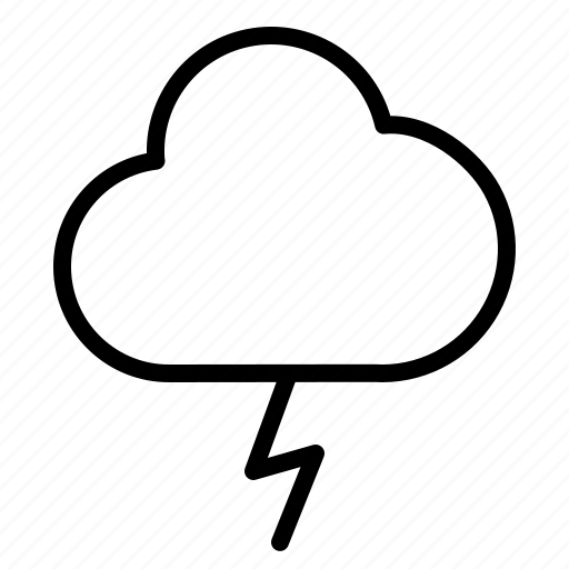 Cloud, forecast, lightning, rain, thunder, weather icon - Download on Iconfinder