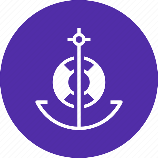 Anchor, lifebuoy, nautical, ocean, sail, ship, marine icon - Download on Iconfinder