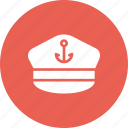 accessory, captain, hat, sail, ship, marine, vessel