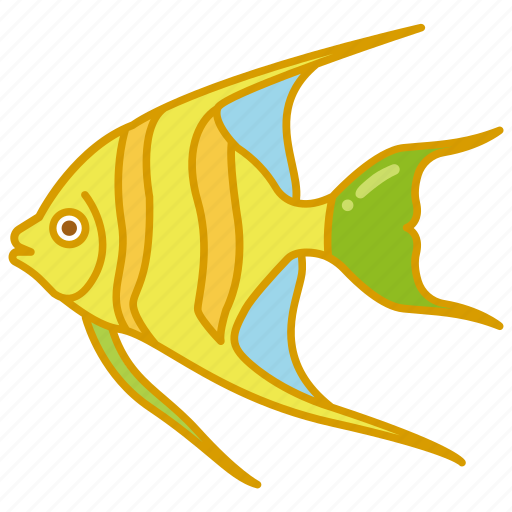 Angel, angelfish, aquarium, fish, reef, tank, tropical icon - Download on Iconfinder