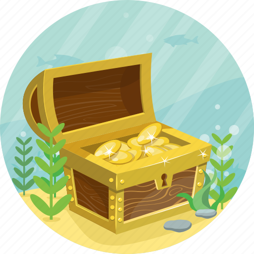 Chest, gold, money, pirate, treasure icon - Download on Iconfinder