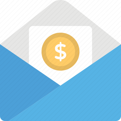 Cash in envelope, income, money transfer, payment, wages icon - Download on Iconfinder