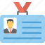 business id, employee card, id card, identification, identity card 
