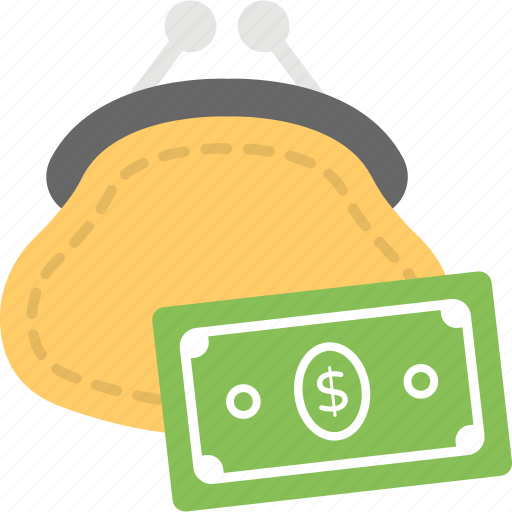 Budget, clutch with dollar, finance, home budget, savings icon - Download on Iconfinder