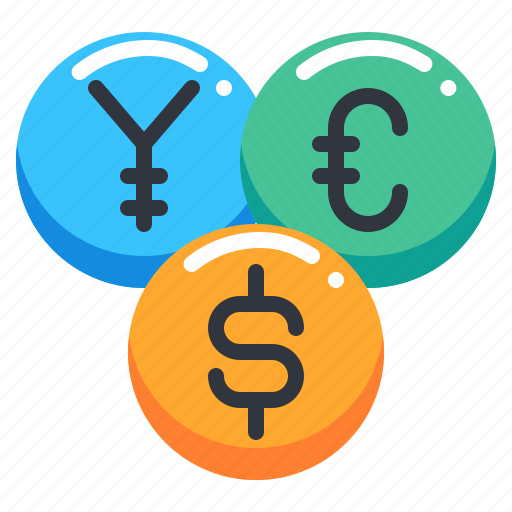 Currency, dollar, euro, exchange, money, yen icon - Download on Iconfinder