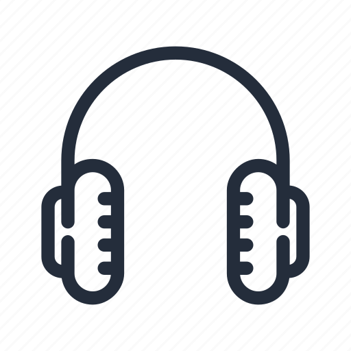 Audio, earphones, headphones, market, stroke icon - Download on Iconfinder