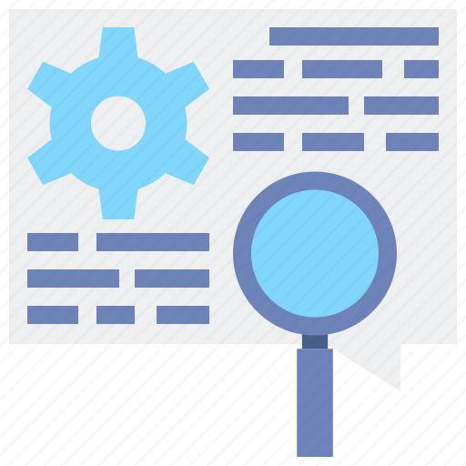 Document, magnifier, qualitative, research icon - Download on Iconfinder