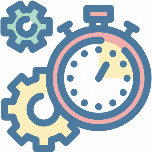 Efficiency, gear, productivity, settings, stopwatch, time management, timer icon - Download on Iconfinder