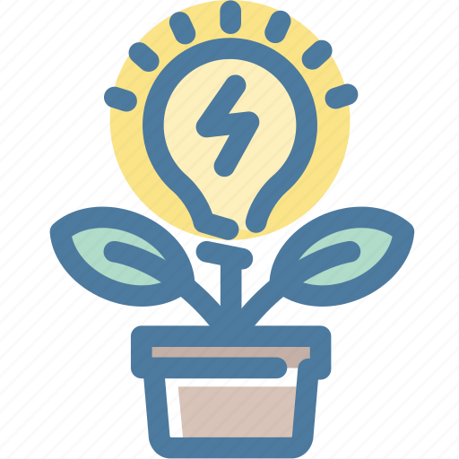 Brainstorm, create, fresh, grow, idea, light bulb, plant icon - Download on Iconfinder