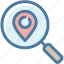 local seo, location, magnifier, map, marker, pin, search 