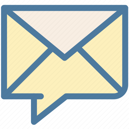 Attachment, dialogue, email, envelope, feedback, letter, message bubble icon - Download on Iconfinder