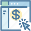 arrow, banking, check balances, click, dollar, ecommerce, online shopping 