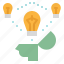 brainstorm, bulb, idea, strategy, think 
