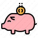 bank, coin, economy, money, piggy, savings