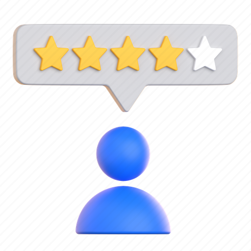 User, rating, star, profile, person, account, like 3D illustration - Download on Iconfinder