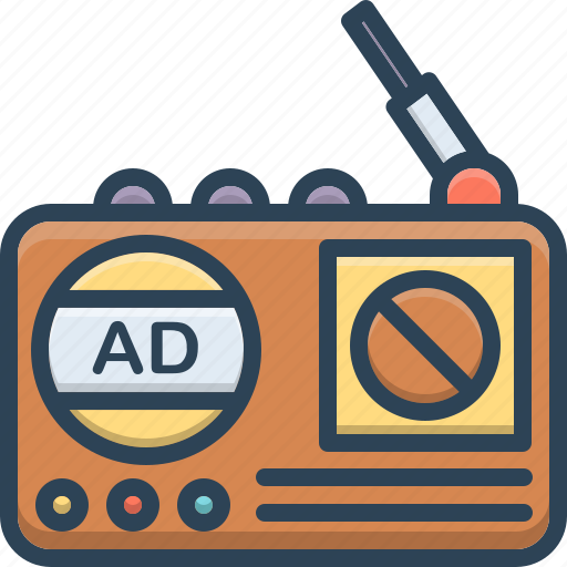 Advertising, broadcast, journalist, radio, radio advertising, technology icon - Download on Iconfinder
